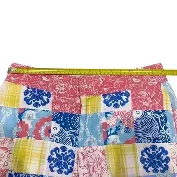 Lilly Pulitzer Floral Embroidered Patchwork‎ Women’s Shorts Size 4 - Picture 3 of 10